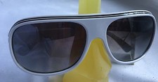 KIDS Children's White Sunglasses With Black Stripe Unisex-New