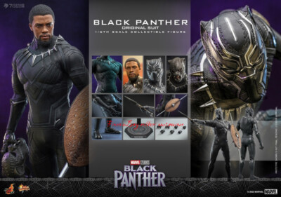 Hot Toys 1/6 Mms671 Black Panther (Original Suit) Collectible