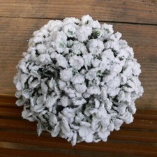 Buchsbaumkugel verschneit 13cm Buchsbaum künstlich Kugel Kunststoff Buxus Schnee
