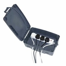 Outdoor drybox Christmas lights dri box weatherproof no mains EXT lead included