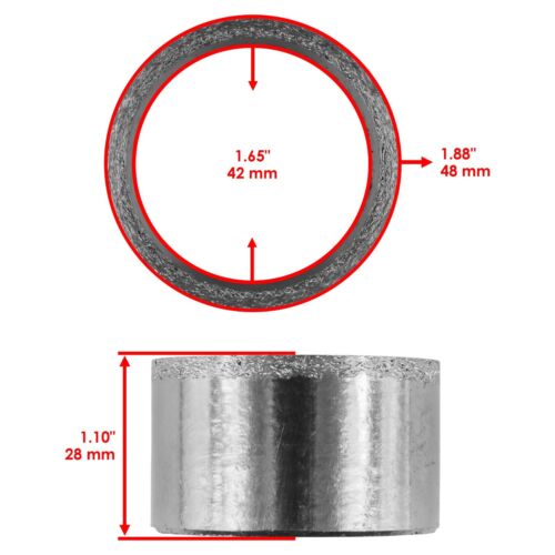 Muffler & Exhaust Gasket For Suzuki KingQuad 700 LT-A700X LTA 700 X 4X4 2005-07 - Picture 2 of 7