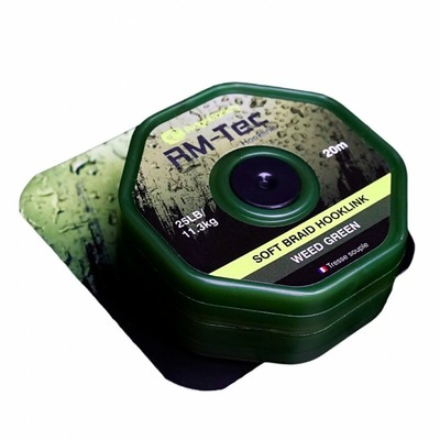 RidgeMonkey T034 Tec Soft Braid Hookl. 25lb We/Gr