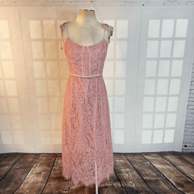 keepsake sense midi dress Keepsake the label nwt sense corset detail lace midi dress size 6
