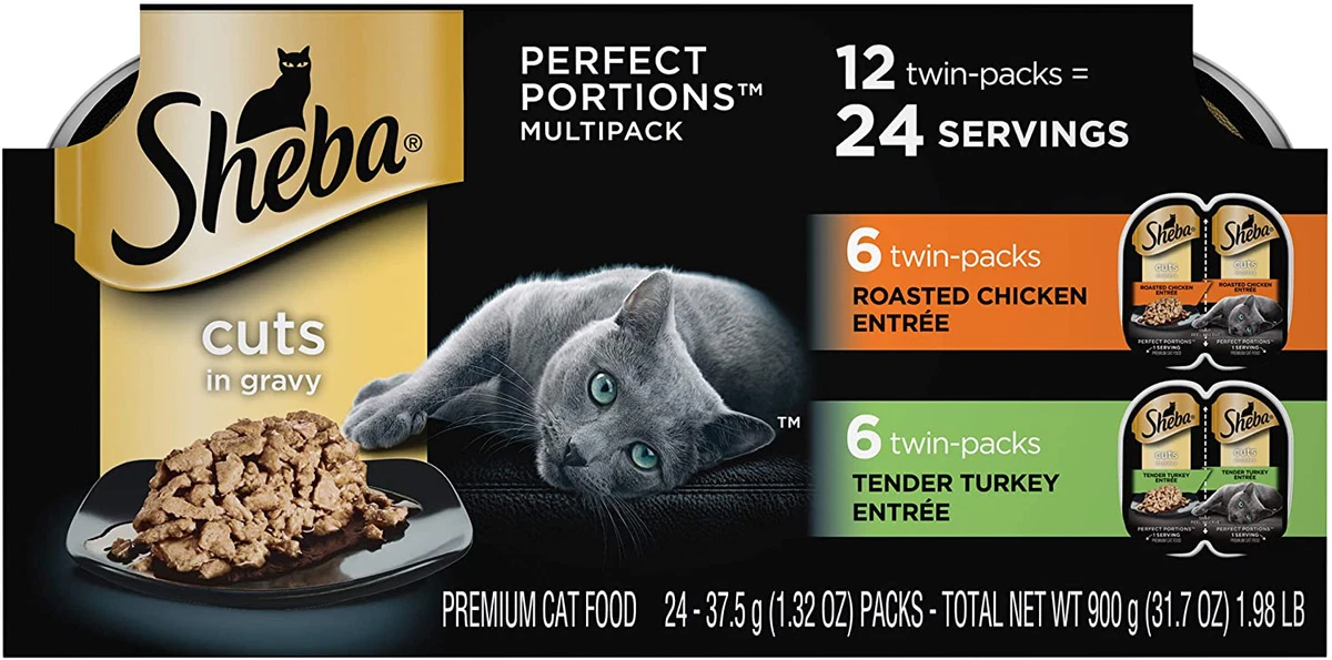 Sheba cat clearance food serving size