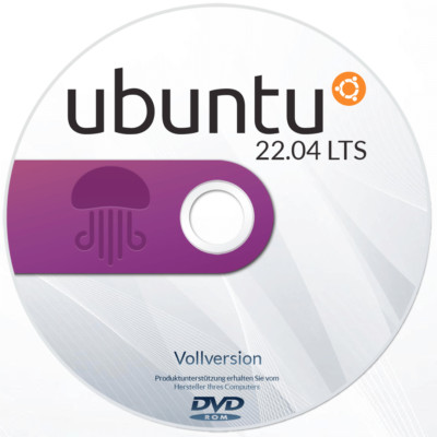 UBUNTU 22.04 LTS BOOT-DVD BOOTFÄHIGE DVD DATENRETTUNG INSTALLATION