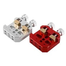 Premium Silver Dovetail Clamp with Brass Screw and 2 Locking Screw for Telescope