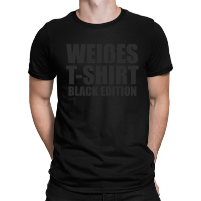 Weißes T-Shirt Black Edition Herren T-Shirt