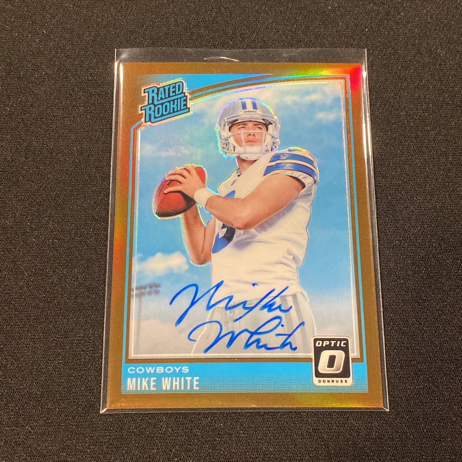 2018 Optic Football Mike White Rated Rookie RC BRONZE Autograph Auto Jets QB