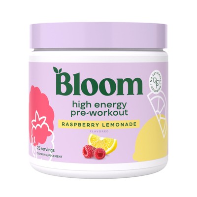 High Energy Pre-Workout, Raspberry Lemonade Flavor, 25 Servings