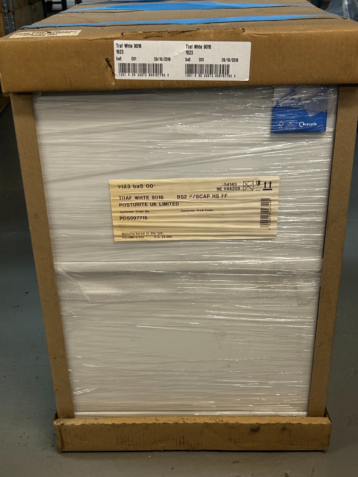 BISLEY BS FILING CABINET 2 drawer white