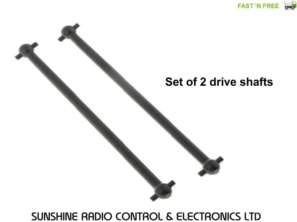 RC Drive Shafts X2 90mm Long Dogbone Shaft 82mm Pin To Pin 6mm Ball HSP HPi UK - Image 4 of 4