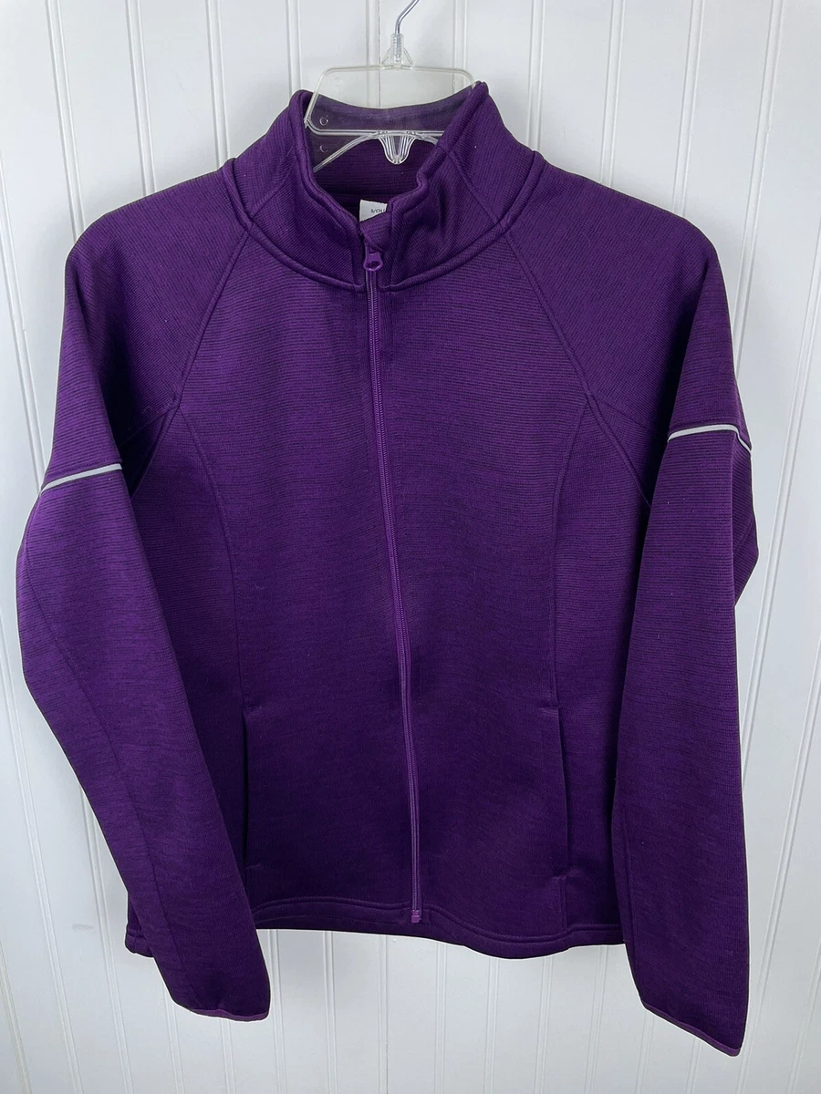 Danskin Now Women's Full Zip Up Semi-Fitted Purple Jacket Long Sleeve Small  | eBay