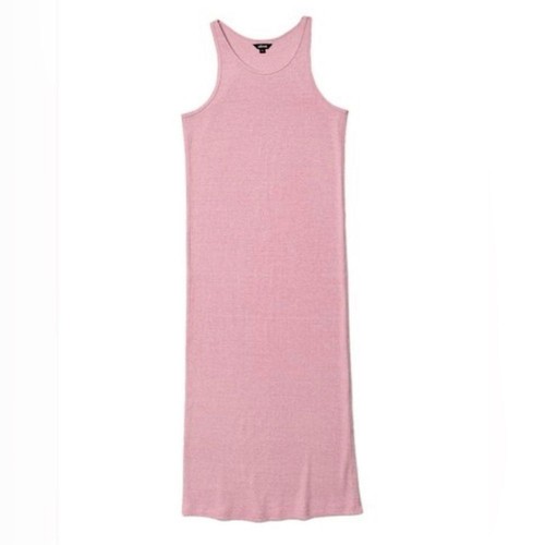 Vestido acanalado Allbirds para mujer Trino mezcla de lana merino rosa mediano nuevo con etiquetas - Imagen 7 de 7