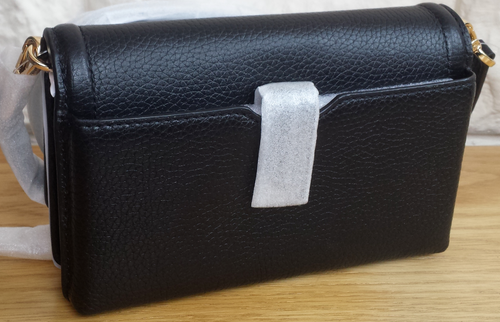 BNWT, MICHAEL KORS JET SET CHARM SMALL BLACK LEATHER PHONE X-BODY BAG. RRP £170 - Picture 3 of 14