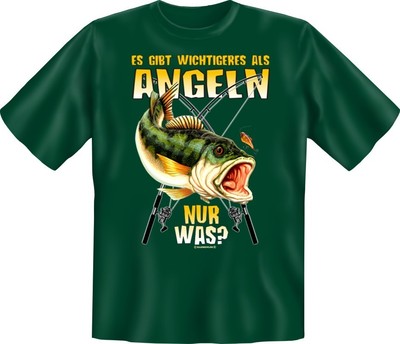 T-Shirt Fun-Shirt Es gibt Wichtigeres als Angeln ! Nur was ? 3XL / XXXL