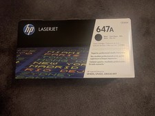 HP CE260A 647A Black Standard Toner Cartridge LaserJet expired 2021