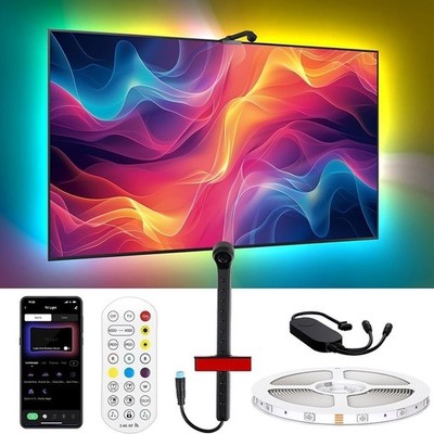 RGB LED TV Hintergrundbeleuchtung 55-75 Zoll mit AR Sensor Smart App Steuerbar