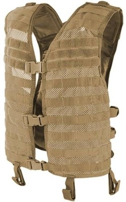 CONDOR MHV Heavy Duty MOLLE Compatible MHV-498 MESH HYDRATION VEST COYOTE BROWN