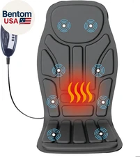 Deep Tissue Vibrating Cushion for Back, Shoulder and Seat Pain Relief, 8-Motor H