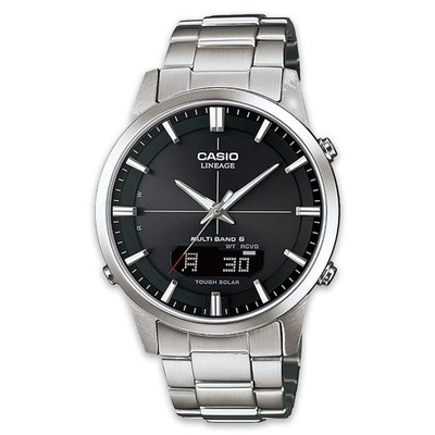 CASIO LINEAGE LCW-M170D-1AJF Solar Herren Schwarz Edelstahl Weltzeit Neu
