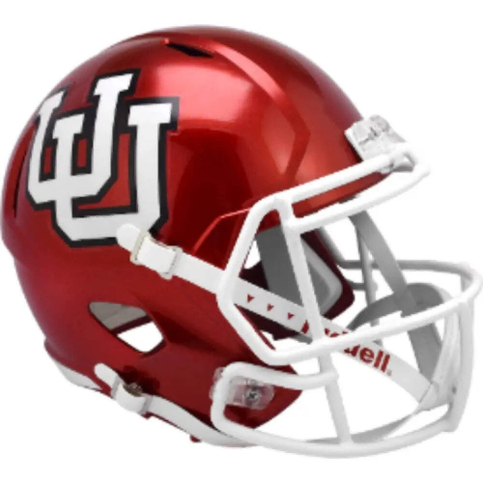Utah Utes Speed Replica Football Helmet RED UU- NCAA. - Image 1 of 1
