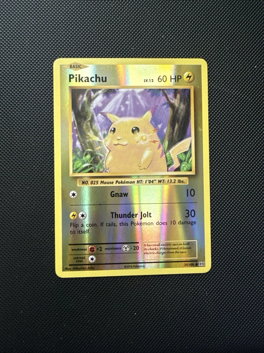 Pikachu Pokémon TCG Evolutions Common Individual Collectible Card