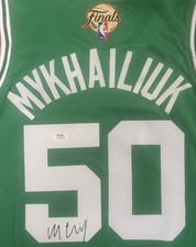 Svi Mykhailiuk Signed Autographed Boston Celtics Nike Finals Jersey PSA/DNA COA