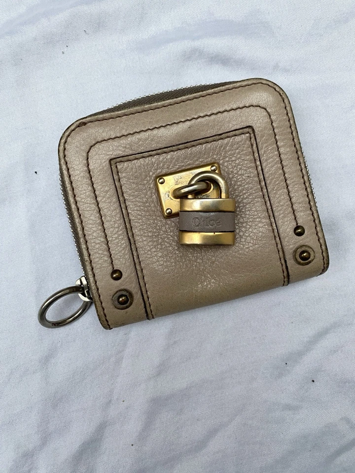 CHLOE Paddington Creme Wallet w Padlock  - image 2 of 4
