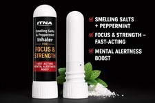 Smelling Salt & Peppermint Inhaler For Focus & Strength - Instant Alertness