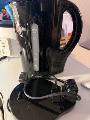 Aroma 1.7L Electric Kettle - 7 Cups - Rapid Boil, Cordless, Black - NEW