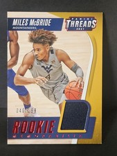 2021 Panini Chronicles DP #TRM-MM Miles McBride Threads Rookie Mem Red #/199