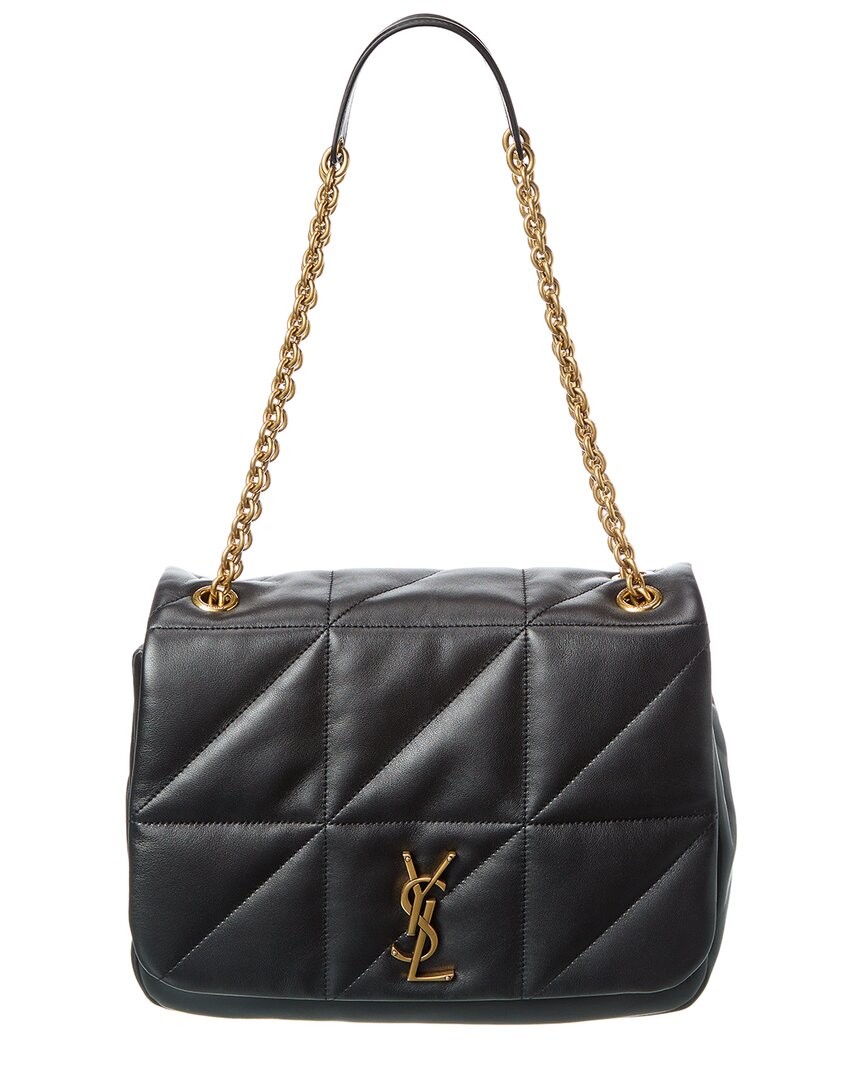 Saint Laurent Jamie 43 Medium Leather Shoulder Bag Womens Black 556390₽