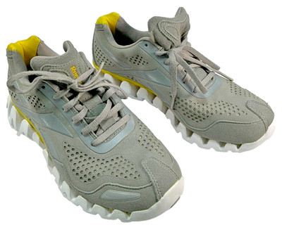 Reebok Zigtech Women s size 8 Gray and yellow Green