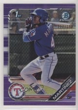 2019 Bowman Chrome Prospects Purple Refractor 217/250 Julio Pablo Martinez s3g