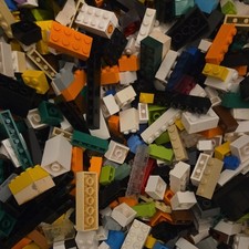 Lego  0,5 kg Bausteine / Bricks NUR HOHE Basi...