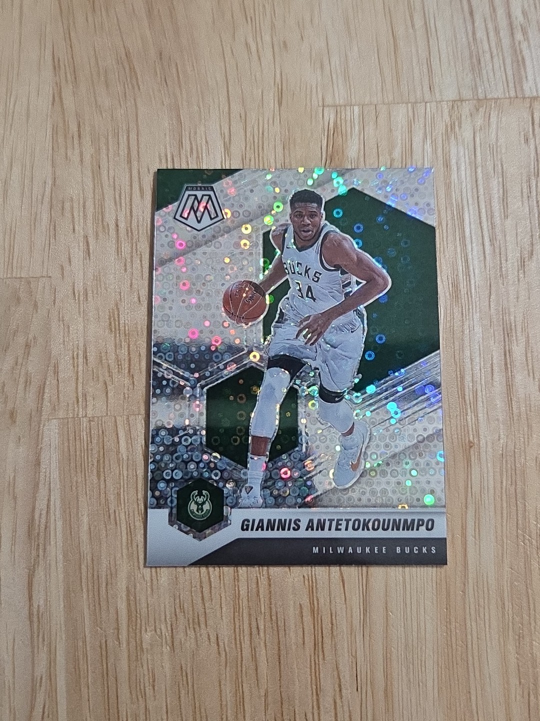 2020-21 Mosaic GIANNIS ANTETOKOUNMPO Silver Disco Fast Break #80 Bucks SP