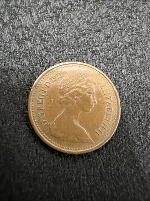 1971 Elizabeth ll D.G. REG F.D. 1 New Penny Coin UK rare Find