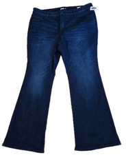 Old Navy Jeans Womens Plus 24X High-Rise Flare Blue Jeans Waist 43 Inches NEW