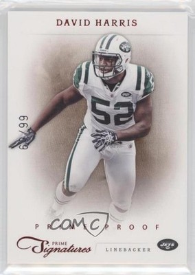 2011 Panini Prime Signatures Prime Proof Red 69/99 David Harris #46 4fb