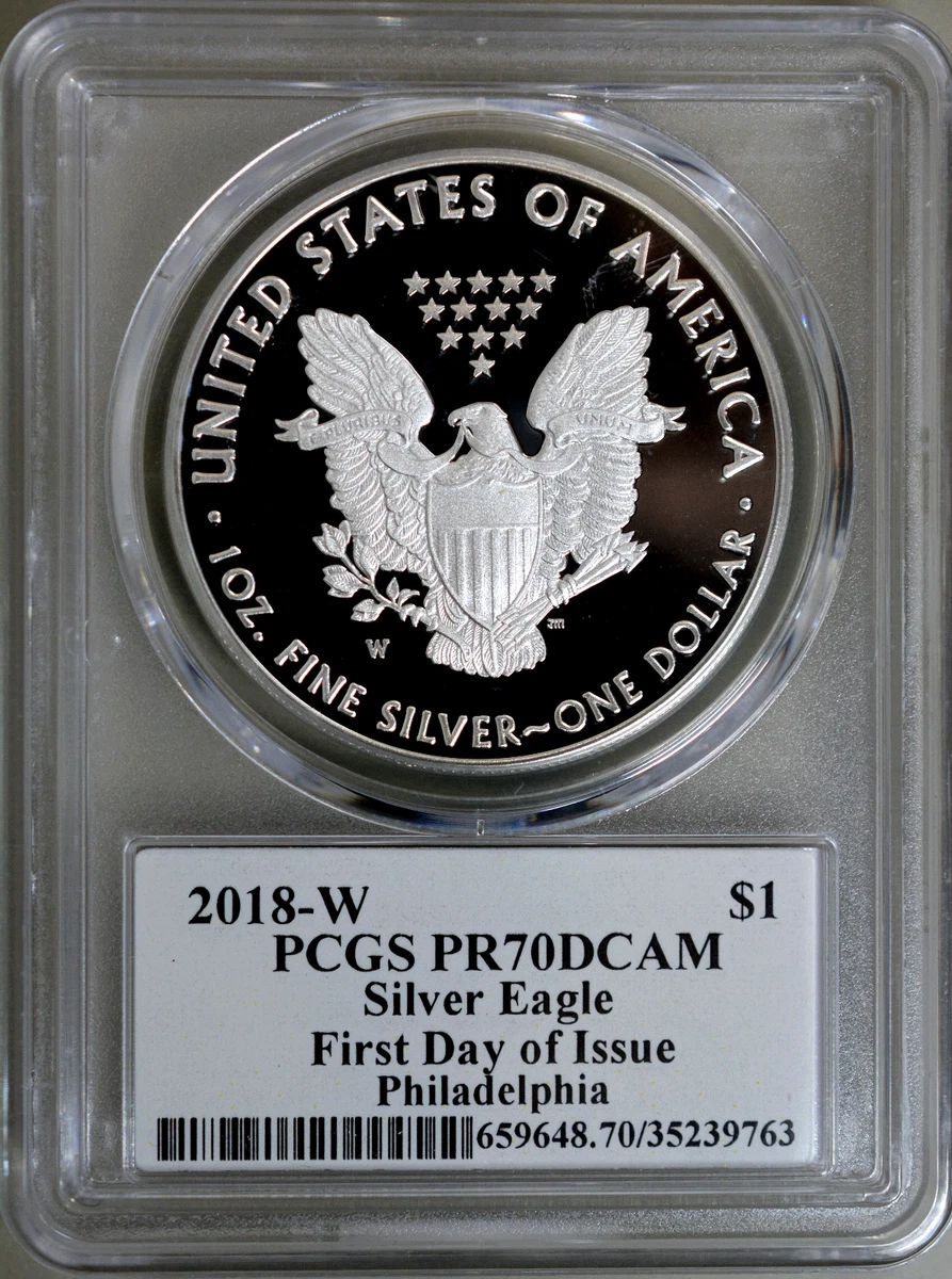 2018 American Eagle PCGS Certified Silver Bullion Coins for sale