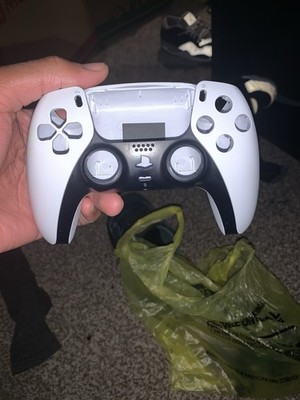White Sony PS5 DualSense Controller Shell Housing Case Cover for PlayStation 5