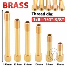 1/8" 1/4" 3/8" Male To Female Pipe Fitting Brass BSP Thread Extension Connectors