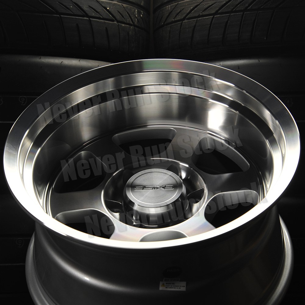 9SIX9 SIX-1 17x8.5 17x9 6x139.7 STAGGERED MACHINE SILVER 6 SPOKES