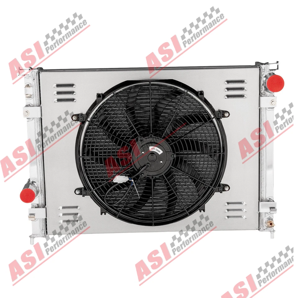 For 2008-19 Dodge Challenger Charger Chrysler 300 6.4L 3 Row Radiator+Shroud Fan Foto 2 de 4