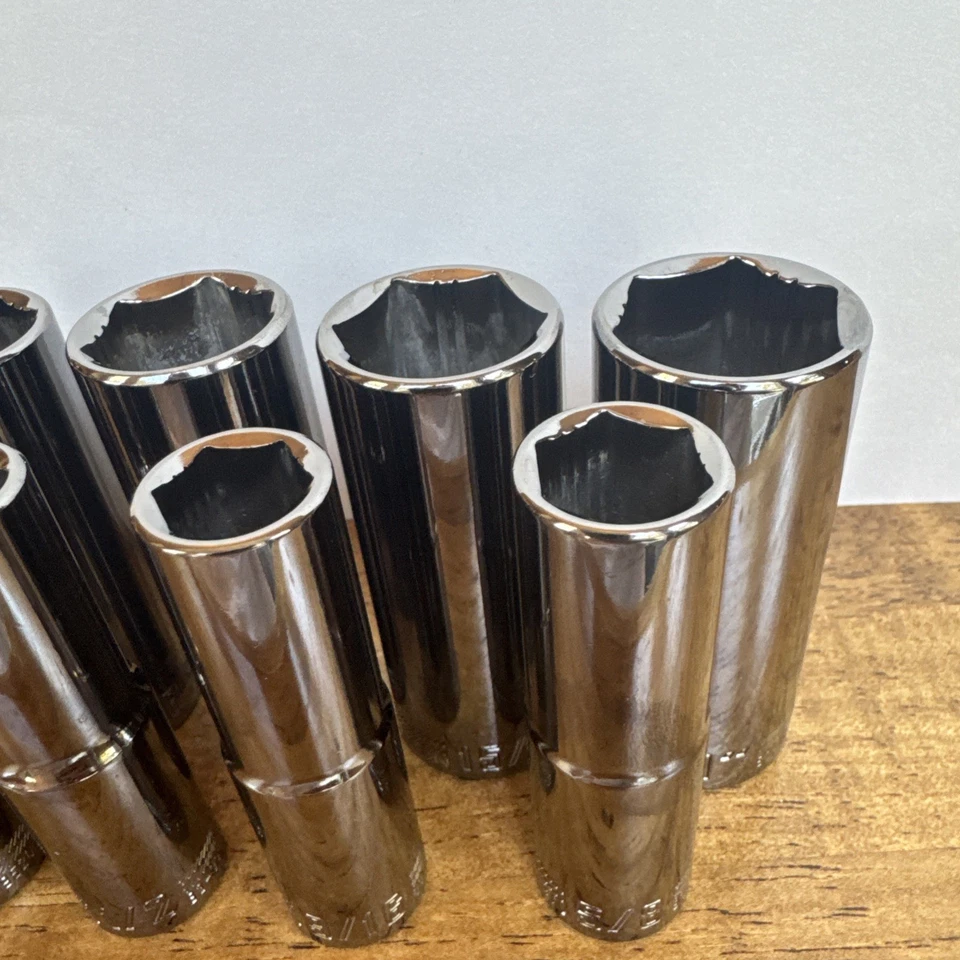 Craftsman Overdrive 11 pc. 1/2" Drive 6 pt. SAE Deep Socket Set 3/8'' - 1'' - Image 2 of 4