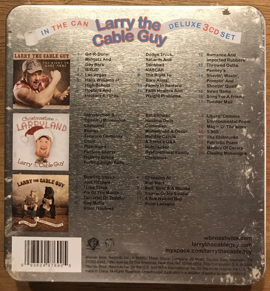 On The Can: Collector's Tin (Deluxe 3 CD Box Set) Larry the Cable Guy  ⭐NEW⭐ - Image 2 of 2