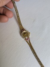 Damen Armbanduhr Voll Silber Armband Und Gehäuse Damenuhr Vintage Uhr Läuft