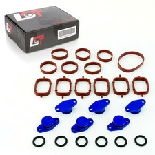 Drallklappen Set 6x 22mm blau Ansaugbrücke mit O-Ring Dichtung für Opel Omega B 