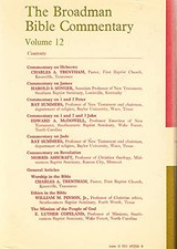 Hebrews to Revelation (v. 12) (Broadman Bible Commen...