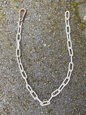 Old Galvanised Metal Chain & Clip 46” Long Industrial Lighting / Upcycle 